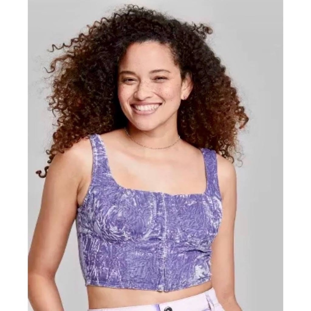 NWOT Wild Fable Purple Corset Top